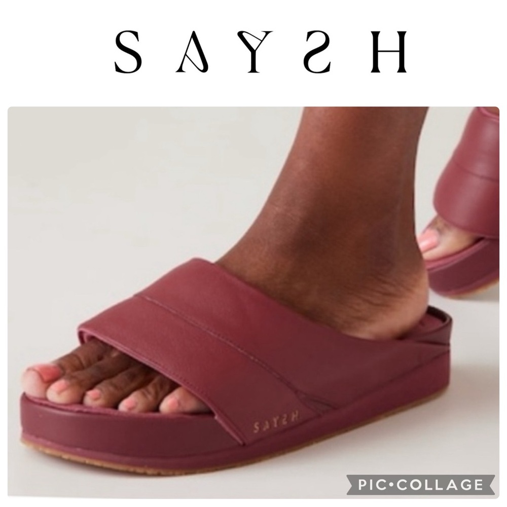 Saysh for Athleta Burgundy Sandals USW Sz 10 ***Barely worn!!***